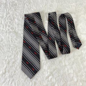 Lane Men's Silk Tie Diagonal Stripe Pattern All over "Lane" Surname